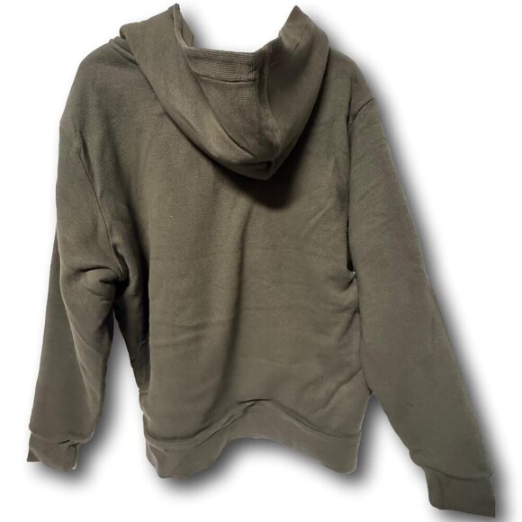 Kangol Workwear Sherpa Lined Waffle Hoodie Deep Depth Size: L NWT - Picture 2 of 4